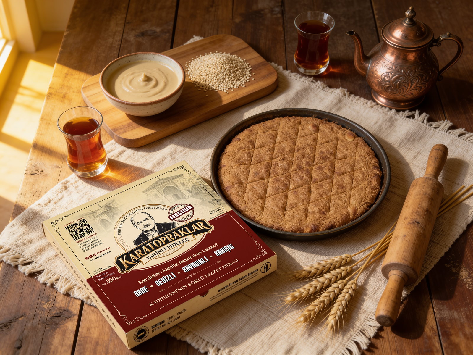 Tahinli pide üretim ustalığı ve ürün hazırlığı